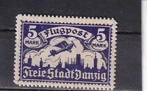 Deutsches Reich 1921 Nr 70 Falz / Gummimängel / *