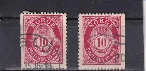 Norwegen 1909 Nr 56 Gestempelt (Posten)