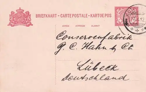 Niederländisch-Indien 1912 Nr PK 23 Brief