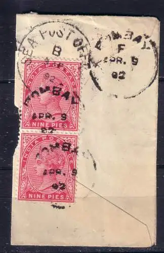 Indien 1892 Nr 32 Zentraler Rund / Vollstempel