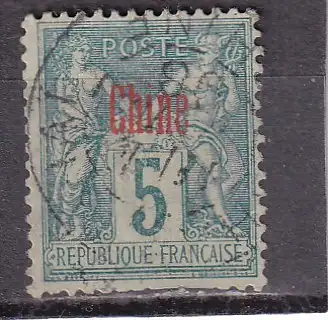 Franz. Post im Ausland 1894 Nr 1 Gestempelt (Posten)