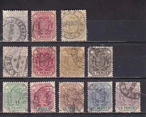Südafrikan. Staaten Transvaal 1894-1896 Nr 35-54 ex Gestempelt (Posten)