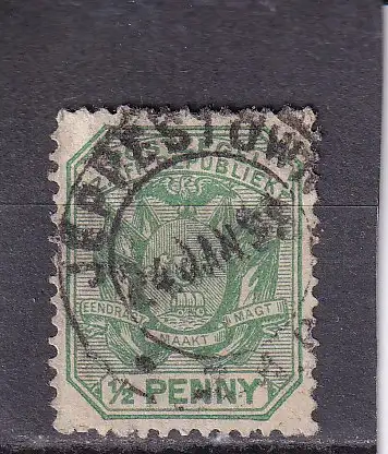 Südafrikan. Staaten Transvaal 1896 Nr 48 Zentraler Rund / Vollstempel