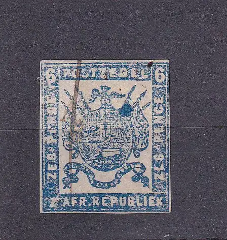 Südafrikan. Staaten Transvaal 1870 Nr 2 IIB Handschriftliche Entwertung