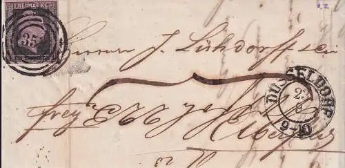 Altdeutschl. Preussen 1851 Nr 2b Brief