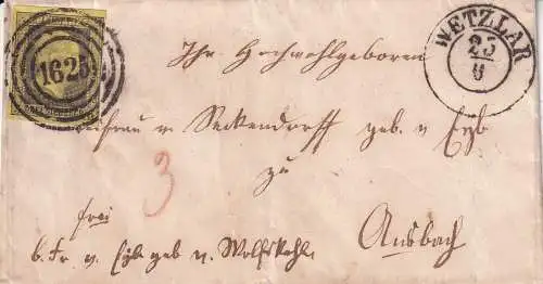 Altdeutschl. Preussen 1851 Nr 4 Brief