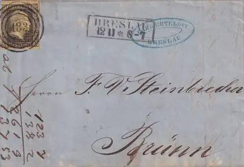 Altdeutschl. Preussen 1855 Nr 4 Brief