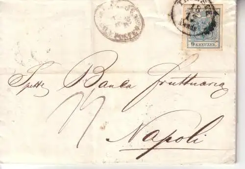 Österreich 1856 Nr 5Y Brief