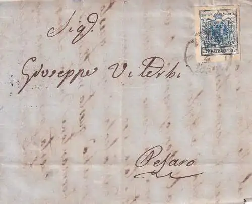 Österreich 1856 Nr 5Y Briefstück