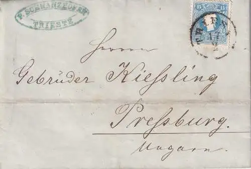 Österreich 1860 Nr 15 II Brief