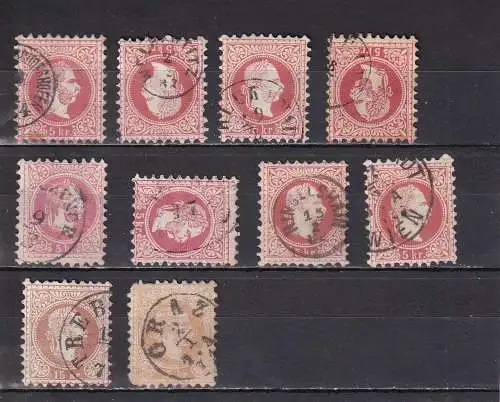 Österreich 1867 Nr 37 39 Gestempelt (Posten)