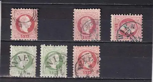 Österreich 1867 Nr 36-37 Rundstempel (Datum und/oder Ort klar)