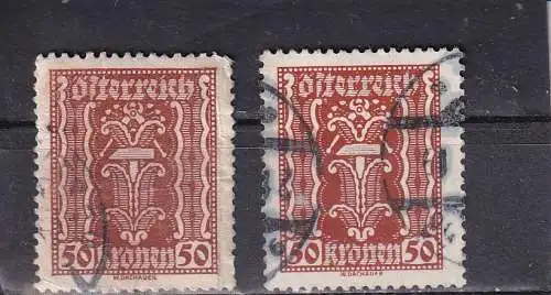 Österreich 1921 Nr 374 a +b Gestempelt (Posten)