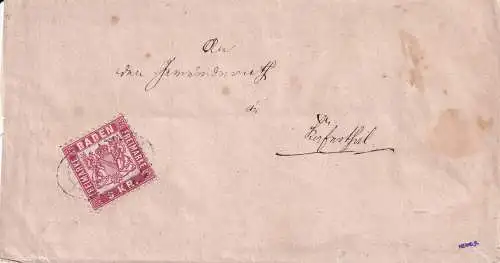 Altdeutschland Baden 1868 Nr 24 Brief