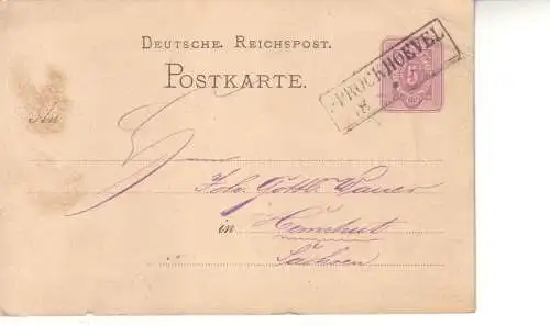 Deutsches Reich 1876 Nr PK 5 Brief