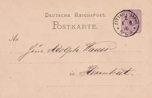 Deutsches Reich 1876 Nr PK 5 Brief