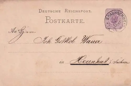 Deutsches Reich 1876 Nr PK 5 Brief