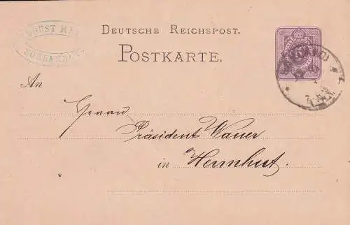 Deutsches Reich 1876 Nr PK 5 Brief