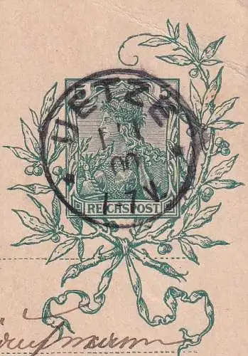 Deutsches Reich 1900 Zentraler Rund / Vollstempel