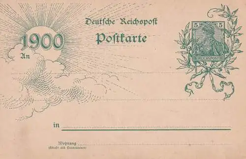 Deutsches Reich 1900 Nr PK 40 Brief