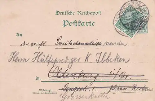 Deutsches Reich 1900 Nr PK  45+55 Brief