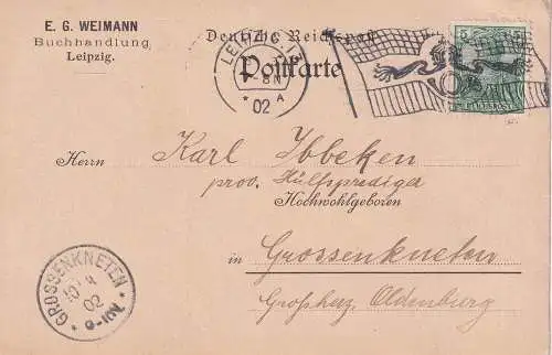 Deutsches Reich 1900 Nr 55 Brief