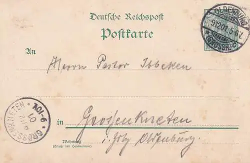 Deutsches Reich 1900 Nr PK 45 Brief