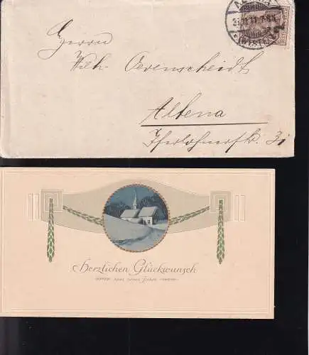 Deutsches Reich 1911 Nr 84 I EF Brief