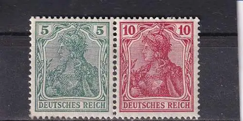 Deutsches Reich 1915 Nr W4II Falz / Gummimängel / *