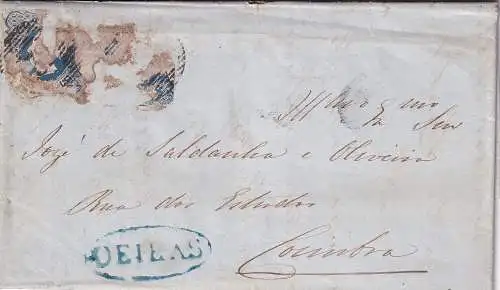 Portugal 1854 Nr 2 Paar