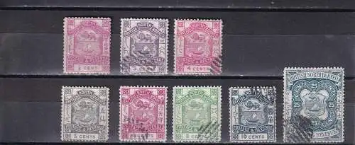 Nordborneo 1888 Nr 24-34 ex