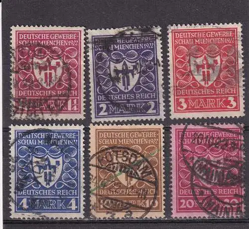 Deutsches Reich 1922 Nr 199-204