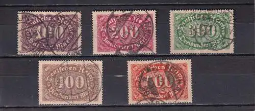 Deutsches Reich 1922 Nr 219-223