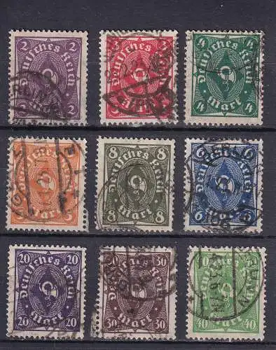 Deutsches Reich 1922 Nr 224-232