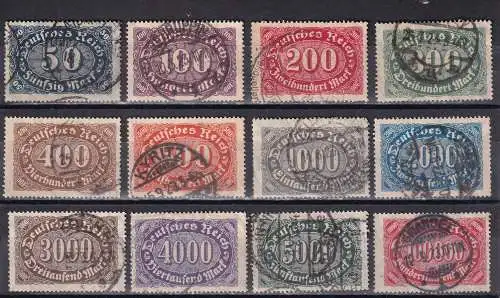 Deutsches Reich 1922 Nr 246-257