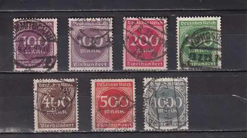 Deutsches Reich 1923 Nr 268-273