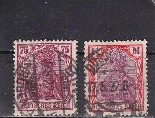 Deutsches Reich 1921 Nr 197-8