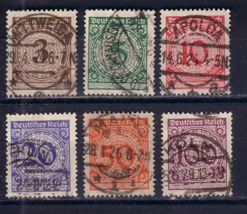 Deutsches Reich 1923 Nr 338-343