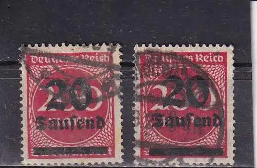 Deutsches Reich 1923 Nr 282 I+II