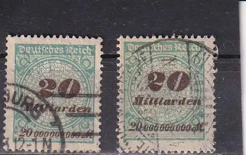 Deutsches Reich 1923 Nr 329 P+W