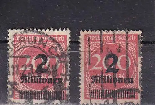 Deutsches Reich 1923 Nr 309 P+W