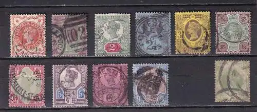 Großbritannien 1887 Nr 86-97