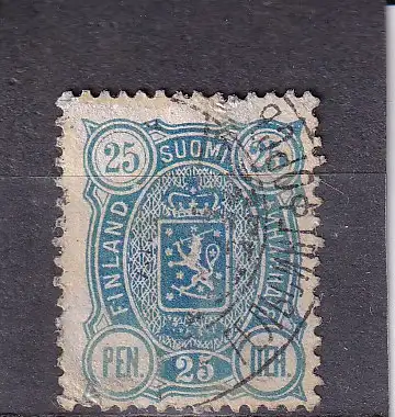 FINNLAND  1889 25 P/ Mi 31 GESTEMPELT