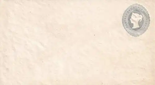 Großbritannien 1892 QV 2 1/2d grau/ PRIVAT-GANZSACHENUMSCHLAG UNGEBRAUCHT