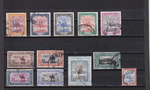 SUDAN 1927/1948 LOT ex Mi 43-120, GESTEMPELT 