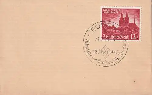 Deutsches Reich 1940 Nr 749 Briefstück
