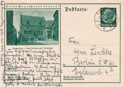 Deutsches Reich 1933 Ansichtskarte