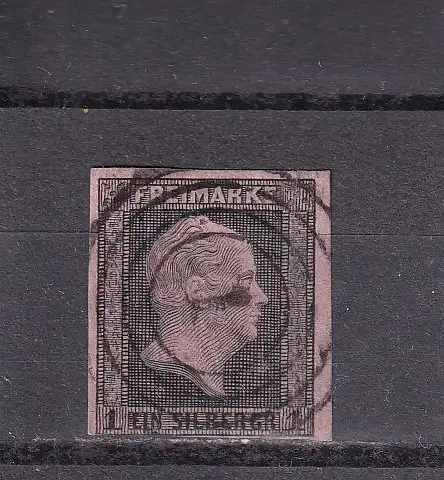 PREUSSEN 1850  1 Sgr./ Mi 2 Nummernstempel 1/ AACHEN 
