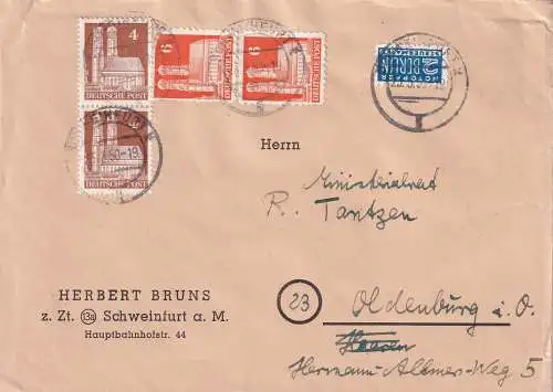 All. Bes. Bizone 1948 Nr 74 eg Paar 76 wg Paar Brief