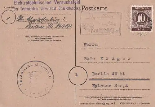 All. Bes. Gem.-Ausg. 1946 Nr 918 Brief